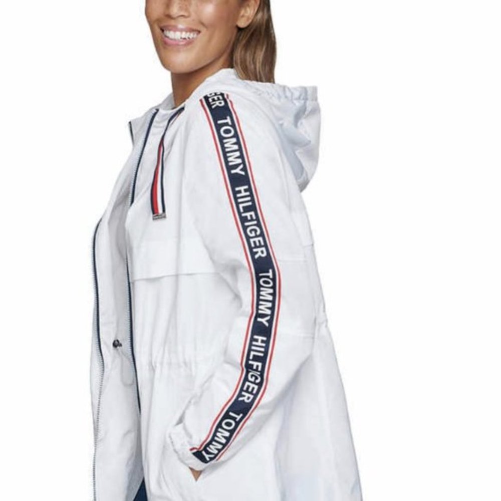 Tommy Hilfiger Ladies Windbreaker Rain Jacket Coat - Picture 7 of 14